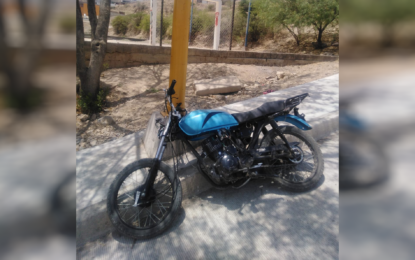 Grupo de Atención a Robos recupera motocicleta robada