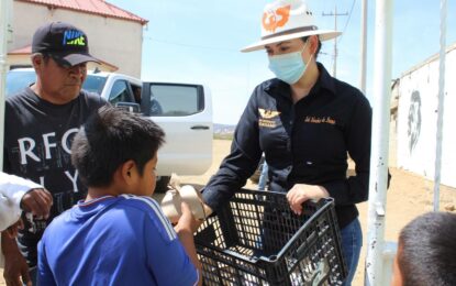 Va Sol Sánchez de Lozoya por el bienestar de 150 infantes con desayunos escolares