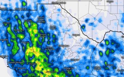 Prevén lluvias y granizo en el estado por monzón mexicano