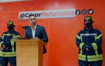 Anuncia Alcalde Peña actividades para conmemorar el Día del Bombero
