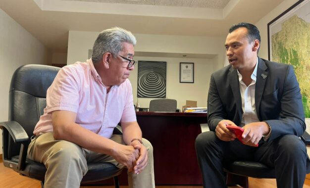 Gestiona alcalde Peña apoyo para construcción de parque en la Fortuna