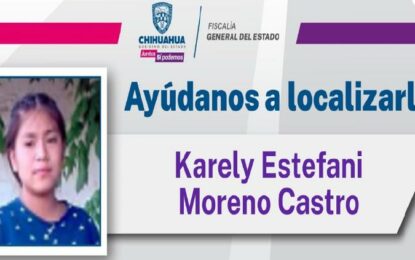 Buscan a Karely Moreno de 13 años, desapareció en Cuauhtémoc